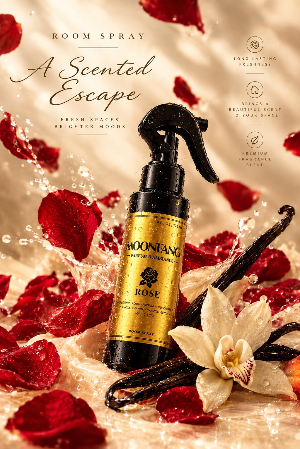 ROSE (Room Spray) 4oz