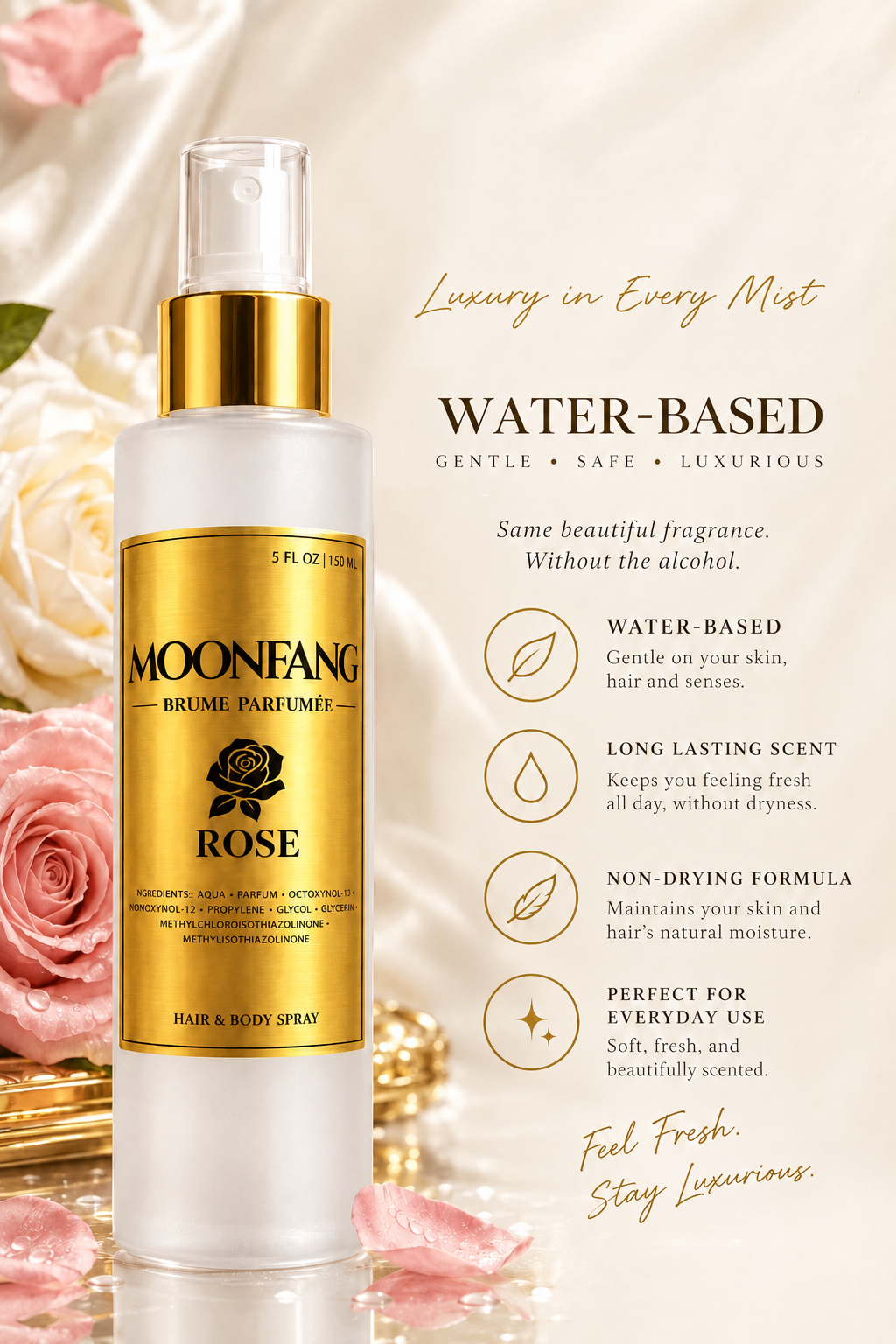 ROSE (Hair & Body Spray) 5oz
